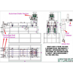 1- Karabuğday kabuk kırma makinesi ve elekler (ithal)